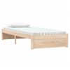 Cama Individual | Cama Para Adultos | Estructura De Cama Madera Maciza 75x190 Cm Cfw183217