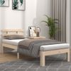 Cama Individual | Cama Para Adultos | Estructura De Cama Madera Maciza 90x190 Cm Cfw870785