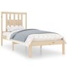 Cama Individual | Cama Para Adultos | Estructura De Cama Madera Maciza 90x190 Cm Cfw395015