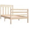 Cama Individual | Cama Para Adultos | Estructura De Cama Madera Maciza 90x190 Cm Cfw750773