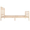 Cama Individual | Cama Para Adultos | Estructura De Cama Madera Maciza 90x200 Cm Cfw243124