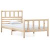 Cama Individual | Cama Para Adultos | Estructura De Cama Madera Maciza 90x200 Cm Cfw818456