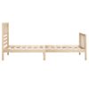 Cama Individual | Cama Para Adultos | Estructura De Cama Madera Maciza 90x200 Cm Cfw818456