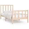 Cama Individual | Cama Para Adultos | Estructura De Cama Madera Maciza 90x200 Cm Cfw536578