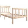 Cama Para Adulto | Cama Individual | Estructura De Cama Madera Maciza 90x200 Cm Cfw120773