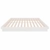 Cama Matrimonial | Cama Para Adultos | Estructura De Cama Madera Maciza Blanca 200x200 Cm Cfw723507