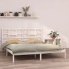 Cama Matrimonial | Cama Para Adultos | Estructura De Cama Madera Maciza Blanco 200x200 Cm Cfw927542