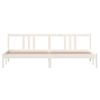 Cama Matrimonial | Cama Para Adultos | Estructura De Cama Madera Maciza Blanco 200x200 Cm Cfw166692