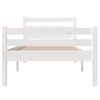 Cama Individual | Cama Para Adultos | Estructura De Cama Madera Maciza Blanco 90x200 Cm Cfw869598