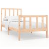 Cama Individual | Cama Para Adultos | Estructura De Cama Madera Maciza De Pino 100x200 Cm Cfw228134