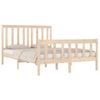 Cama Matrimonial | Cama Para Adultos | Estructura De Cama Madera Maciza De Pino 120x190 Cm Cfw244628