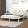 Cama Matrimonial | Cama Para Adultos | Estructura De Cama Madera Maciza De Pino 120x190 Cm Cfw161688