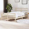 Cama Matrimonial | Cama Para Adultos | Estructura De Cama Madera Maciza De Pino 120x190 Cm Cfw310360