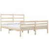 Cama Matrimonial | Cama Para Adultos | Estructura De Cama Madera Maciza De Pino 120x190 Cm Cfw310360