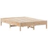 Cama Matrimonial | Cama Para Adultos | Estructura De Cama Madera Maciza De Pino 120x190 Cm Cfw106919