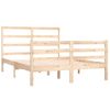 Cama Matrimonial | Cama Para Adultos | Estructura De Cama Madera Maciza De Pino 120x190 Cm Cfw724930