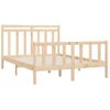 Cama Matrimonial | Cama Para Adultos | Estructura De Cama Madera Maciza De Pino 120x200 Cm Cfw671424