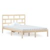 Cama Matrimonial | Cama Para Adultos | Estructura De Cama Madera Maciza De Pino 120x200 Cm Cfw742196