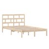 Cama Matrimonial | Cama Para Adultos | Estructura De Cama Madera Maciza De Pino 120x200 Cm Cfw742196