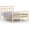 Cama Matrimonial | Cama Para Adultos | Estructura De Cama Madera Maciza De Pino 120x200 Cm Cfw981824