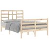 Cama Matrimonial | Cama Para Adultos | Estructura De Cama Madera Maciza De Pino 120x200 Cm Cfw981824