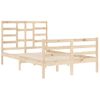 Cama Matrimonial | Cama Para Adultos | Estructura De Cama Madera Maciza De Pino 120x200 Cm Cfw981824