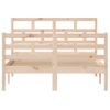 Cama Matrimonial | Cama Para Adultos | Estructura De Cama Madera Maciza De Pino 120x200 Cm Cfw342655