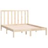 Cama Matrimonial | Cama Para Adultos | Estructura De Cama Madera Maciza De Pino 135x190 Cm Cfw673864