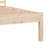 Cama Para Adultos | Estructura De Cama Madera Maciza De Pino 135x190 Cm Cfw998573