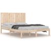 Cama Matrimonial | Cama Para Adultos | Estructura De Cama Madera Maciza De Pino 135x190 Cm Cfw681454