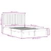 Cama Matrimonial | Cama Para Adultos | Estructura De Cama Madera Maciza De Pino 135x190 Cm Cfw681454