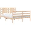 Cama Matrimonial | Cama Para Adultos | Estructura De Cama Madera Maciza De Pino 135x190 Cm Cfw867930