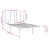 Cama Matrimonial | Cama Para Adultos | Estructura De Cama Madera Maciza De Pino 140x190 Cm Cfw925426