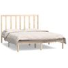 Cama Matrimonial | Cama Para Adultos | Estructura De Cama Madera Maciza De Pino 140x190 Cm Cfw202501