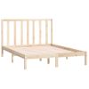 Cama Matrimonial | Cama Para Adultos | Estructura De Cama Madera Maciza De Pino 140x190 Cm Cfw202501