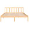 Cama Matrimonial | Cama Para Adultos | Estructura De Cama Madera Maciza De Pino 140x190 Cm Cfw818814