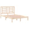 Cama Matrimonial | Cama Para Adultos | Estructura De Cama Madera Maciza De Pino 140x190 Cm Cfw779899