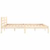 Cama Matrimonial | Cama Para Adultos | Estructura De Cama Madera Maciza De Pino 140x200 Cm Cfw959980