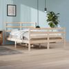 Cama Matrimonial | Cama Para Adultos | Estructura De Cama Madera Maciza De Pino 140x200 Cm Cfw598198