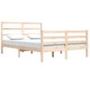 Cama Matrimonial | Cama Para Adultos | Estructura De Cama Madera Maciza De Pino 140x200 Cm Cfw598198