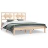 Cama Matrimonial | Cama Para Adultos | Estructura De Cama Madera Maciza De Pino 140x200 Cm Cfw603453