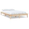 Cama Matrimonial | Cama Para Adultos | Estructura De Cama Madera Maciza De Pino 140x200 Cm Cfw163655