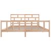 Cama Matrimonial | Cama Para Adultos | Estructura De Cama Madera Maciza De Pino 180x200 Cm Cfw378988