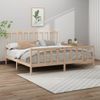 Cama Matrimonial | Cama Para Adultos | Estructura De Cama Madera Maciza De Pino 180x200 Cm Cfw270968