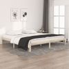 Cama Matrimonial | Cama Para Adultos | Estructura De Cama Madera Maciza De Pino 200x200 Cm Cfw726304