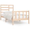 Cama Individual | Cama Para Adultos | Estructura De Cama Madera Maciza De Pino 90x200 Cm Cfw191400