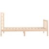 Cama Individual | Cama Para Adultos | Estructura De Cama Madera Maciza De Pino 90x200 Cm Cfw191400