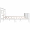 Cama Matrimonial | Cama Para Adultos | Estructura De Cama Madera Maciza De Pino Blanco 150x200 Cm Cfw984500