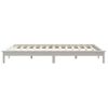 Cama Matrimonial | Cama Para Adultos | Estructura De Cama Madera Maciza De Pino Blanca 150x200 Cm Cfw203361