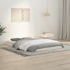 Cama Matrimonial | Cama Para Adultos | Estructura De Cama Madera Maciza De Pino Blanco 120x190 Cm Cfw225293